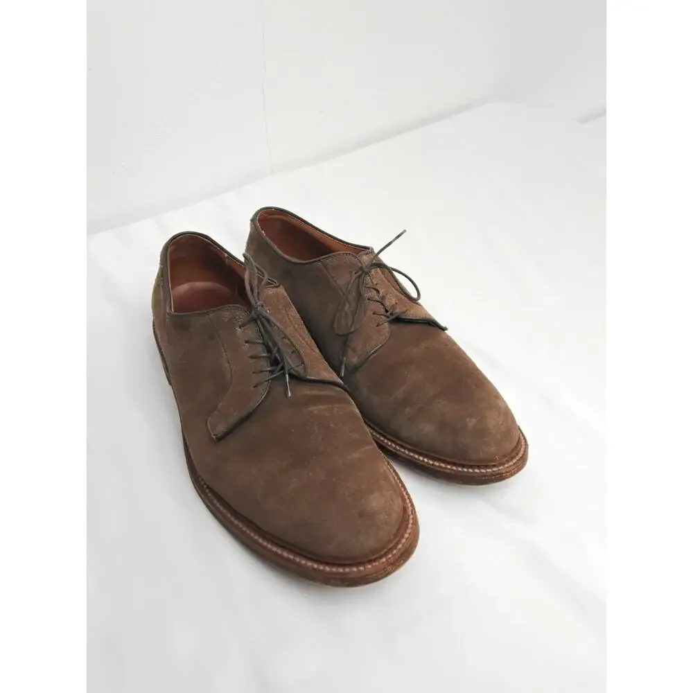 Alden New England Suede Dress Shoes Size 12 B/D Brown Leather #Z5780